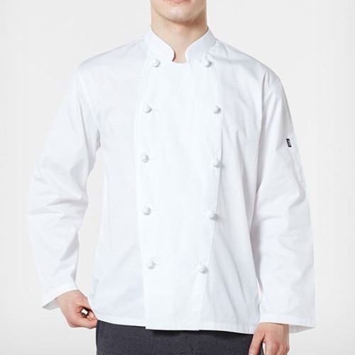 [비더쉐프] Knot Button Chef Jacket - White